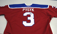 Mark Pysyk Signed GW oil kings jersey